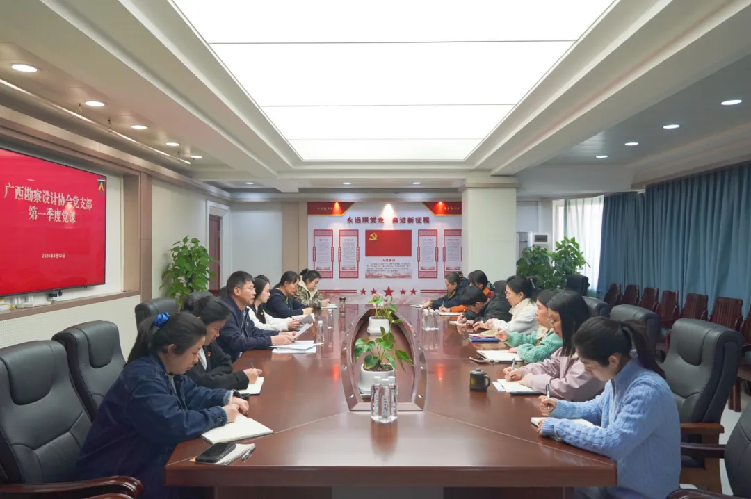 深学细悟谋发展 笃行实干谱新篇丨广西勘察设计协会党支部开展第一季度党课